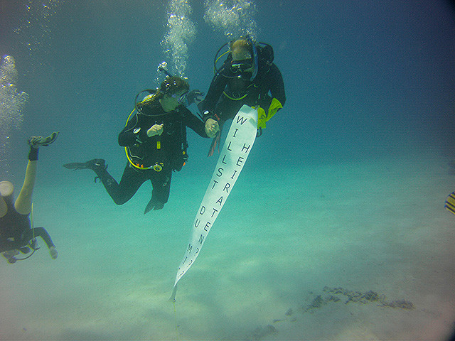 Hochzeit unter Wasser