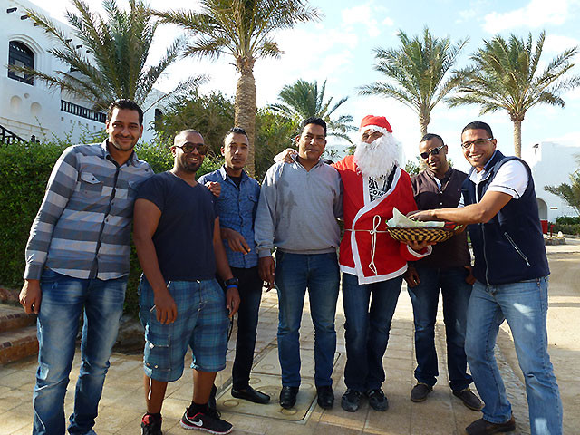 Nikolaus unter Palmen