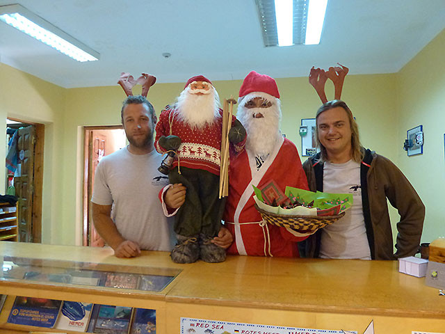 Nikolaus mit Rentieren