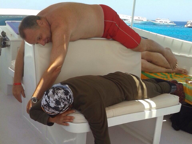 Taucher ruhen sich aus 