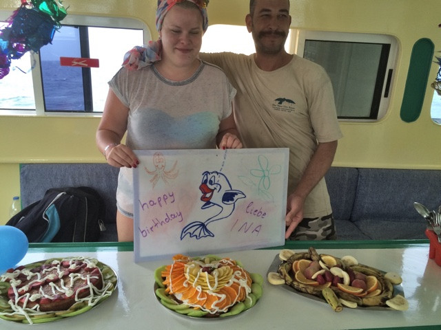 Tauchboot-Mittagessen