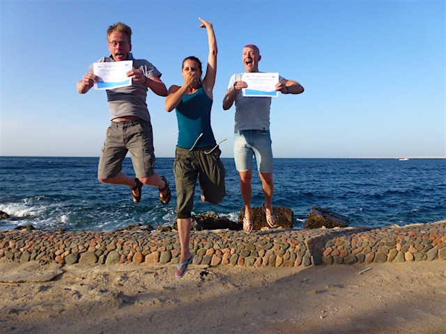 Lucy und Tauchschüler